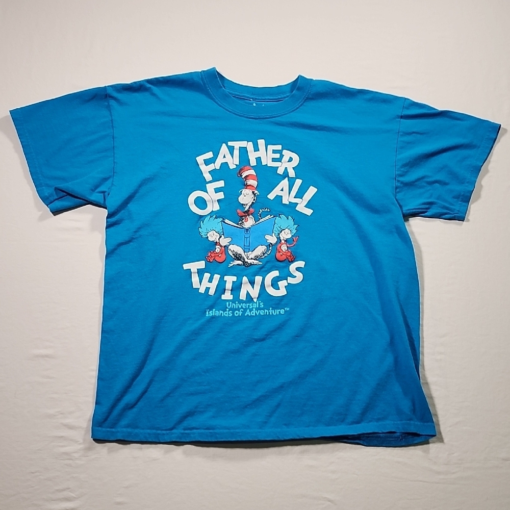 Universal Blue Short Sleeve Tee with Wing Graphic